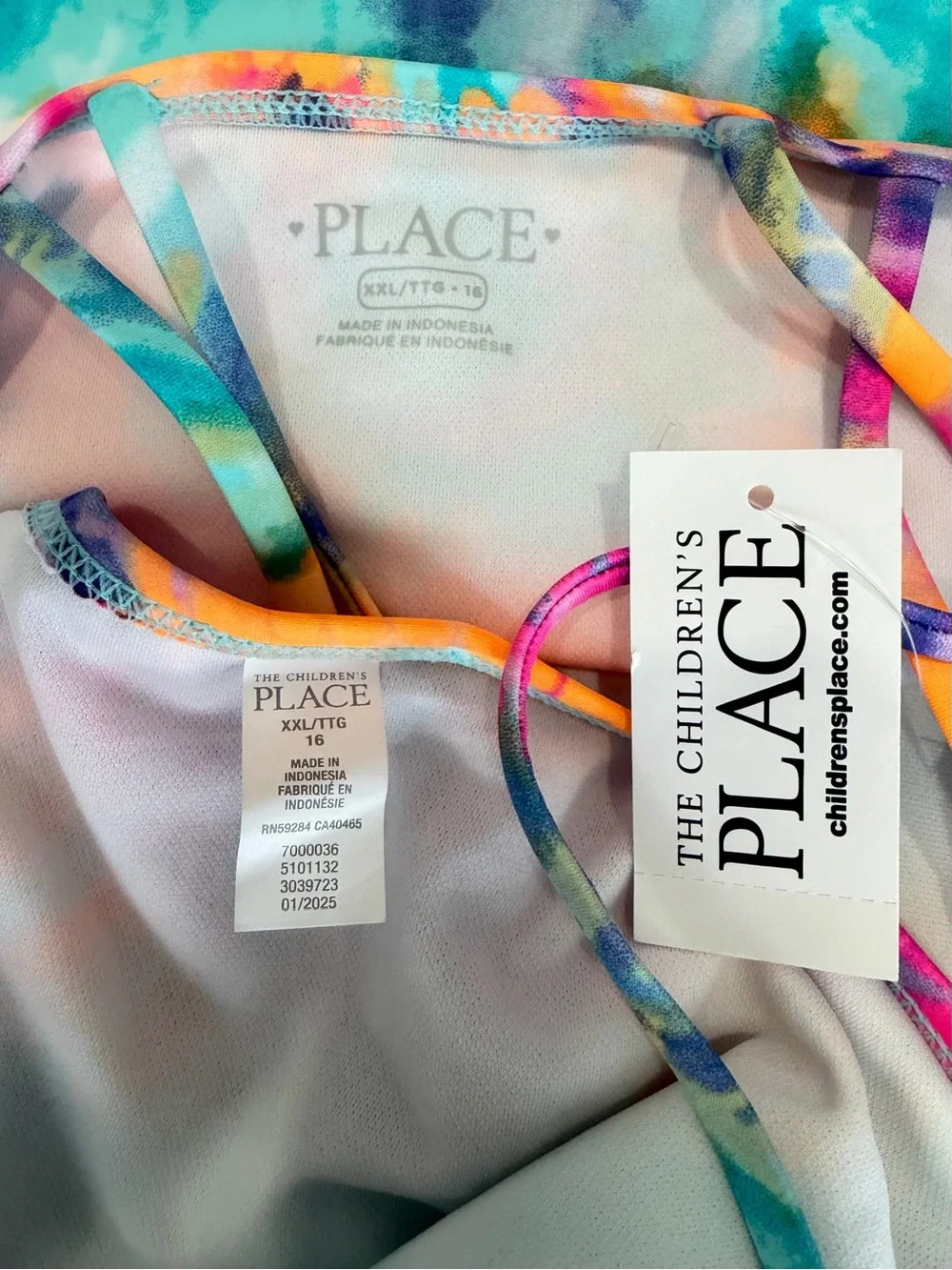 Children’s Place Kids Tie-Dye Tankini Swimsuit - Multicolor